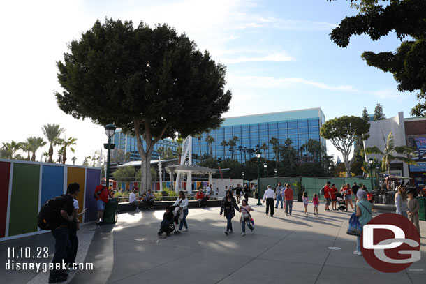 The new lawn area opened today and fences have shifted around for the concrete work. 