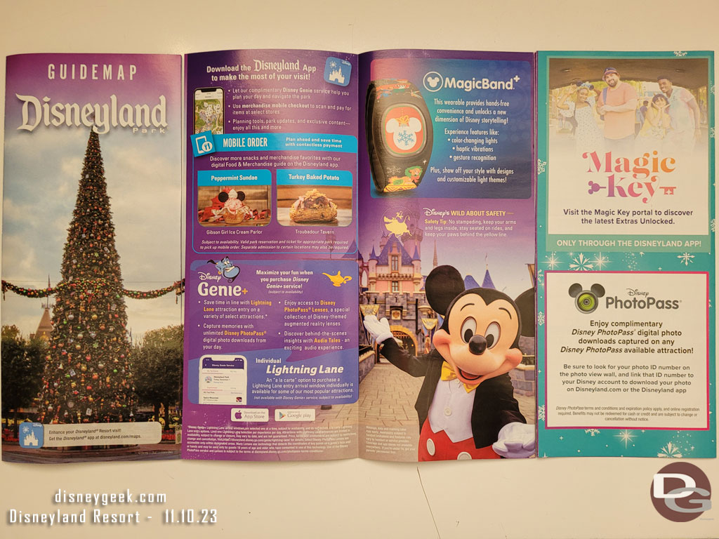 Disneyland guidemap