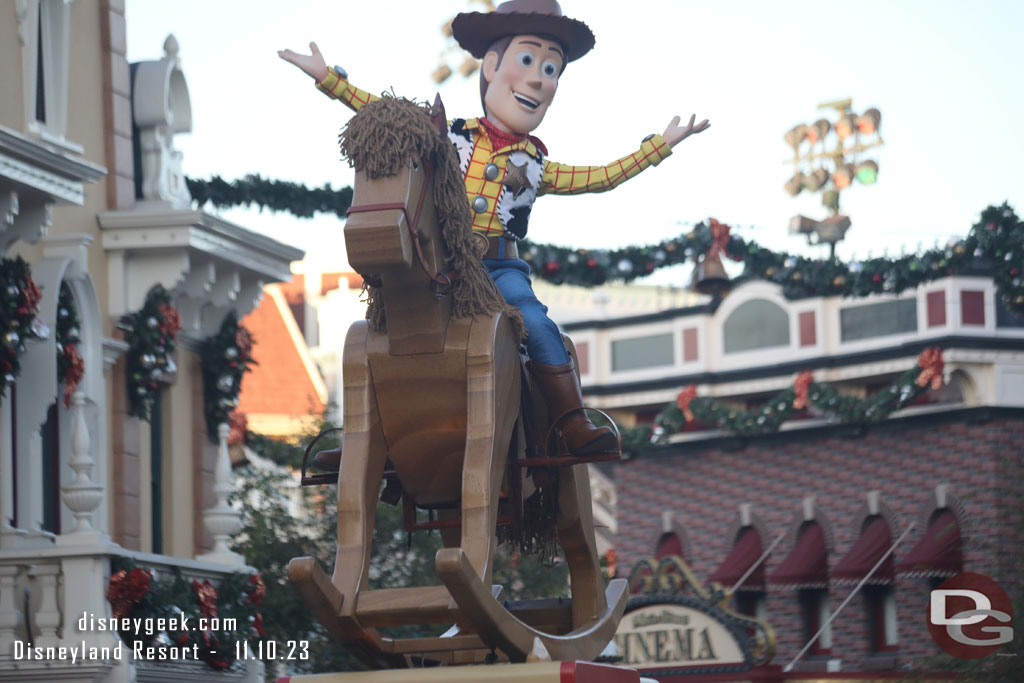 Woody still has his float