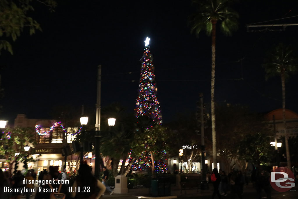 9:25pm - The Buena Vista Street Tree