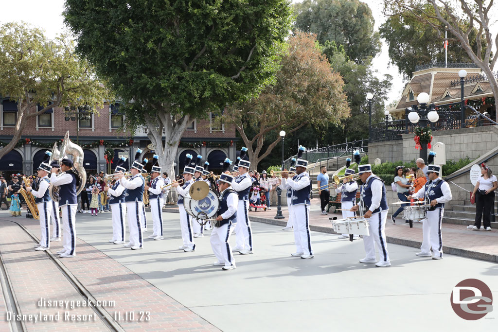 Missed most of the Disneyland Band, but caught the finale to their set.