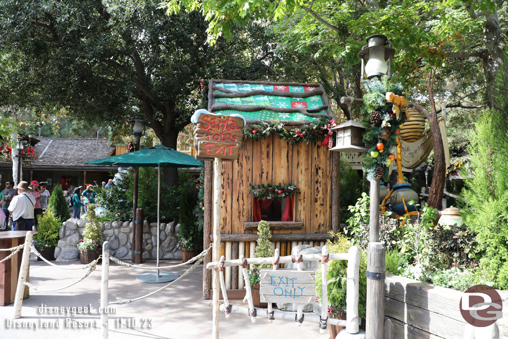 Santa is greeting guests in Critter Country again this year