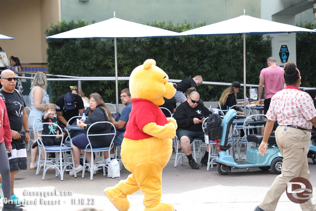 Winnie the Pooh out for a stroll