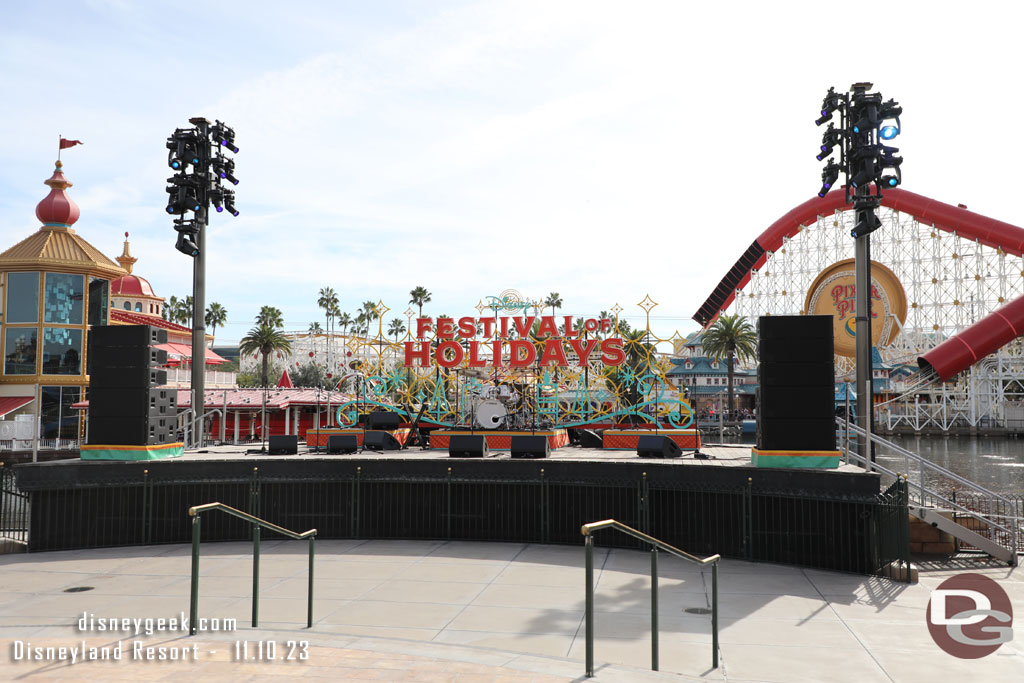 The main stage sits quiet throughout the day this year.