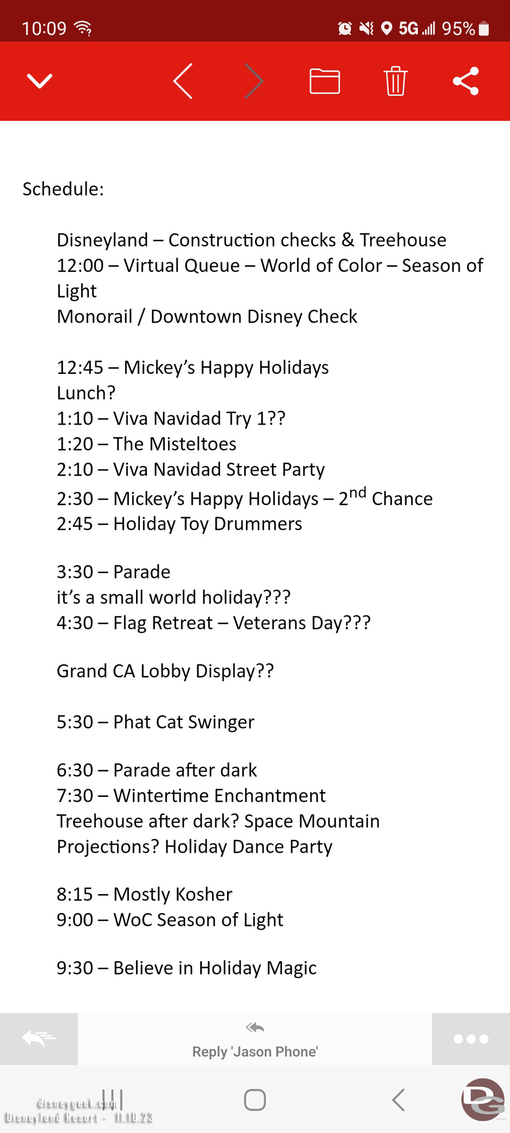 I get questions about my plan for any given day.  Typically I have a couple bullets jotted down. today I did a more extensive list because there was a lot going on.