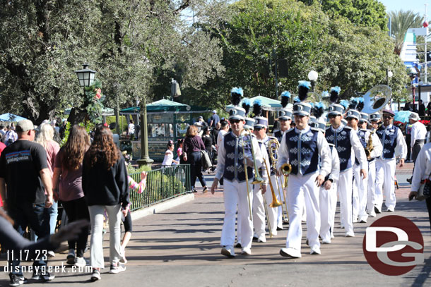 The Disneyland Band arriving in Frontierland