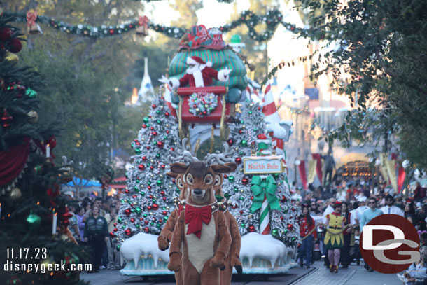 Santa and his reindeer