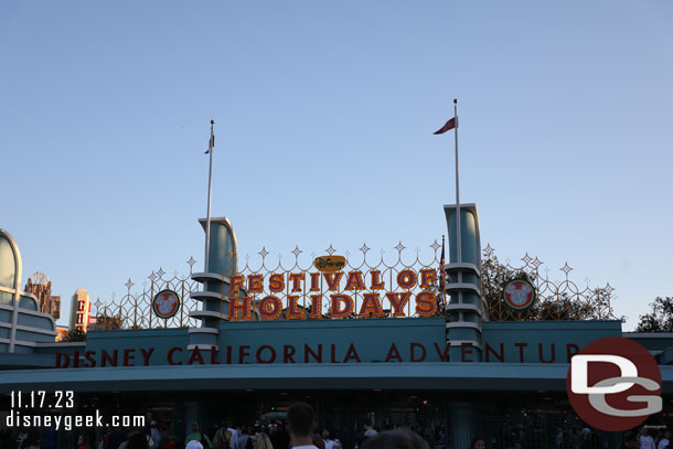 4:14pm - Back to Disney California Adventure