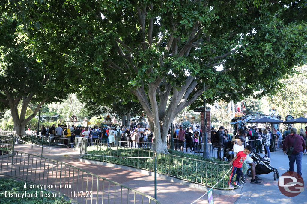 The Haunted Mansion posted wait was 40 minutes