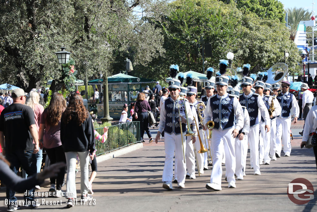 The Disneyland Band arriving in Frontierland