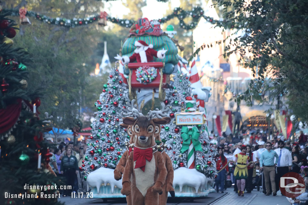 Santa and his reindeer