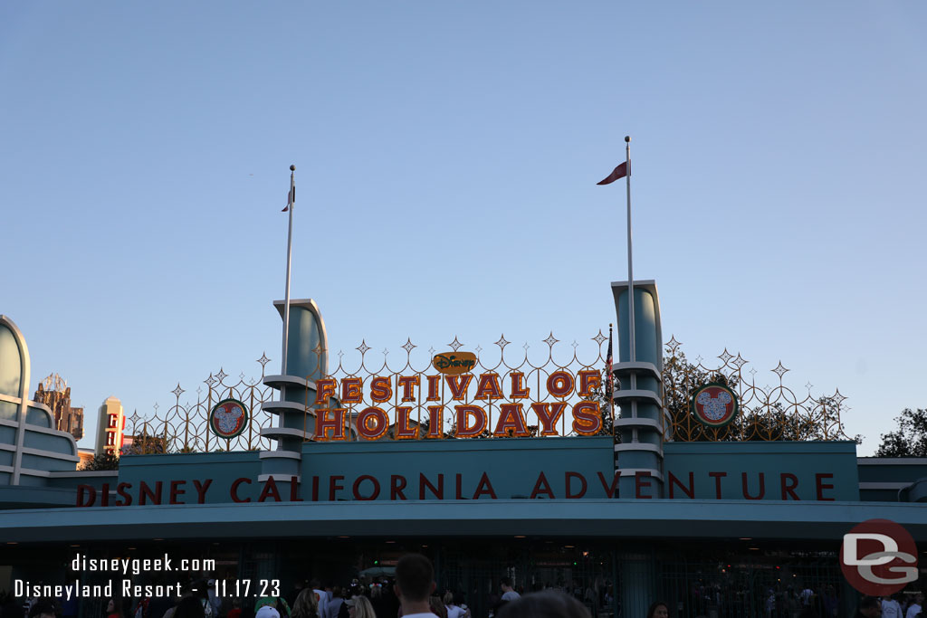 4:14pm - Back to Disney California Adventure