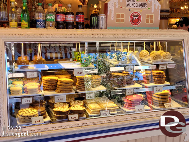 I had a request for a look at the holiday treats so took a stroll through Candy Palace on Main Street USA