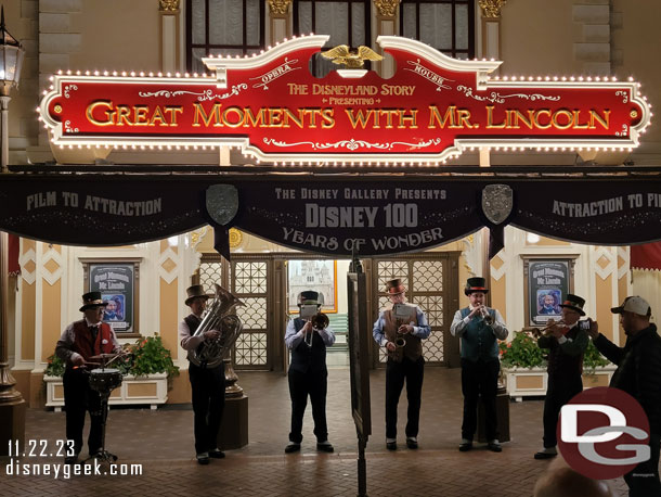 8:05pm - Dickens Yuletide Band performing in Town Square