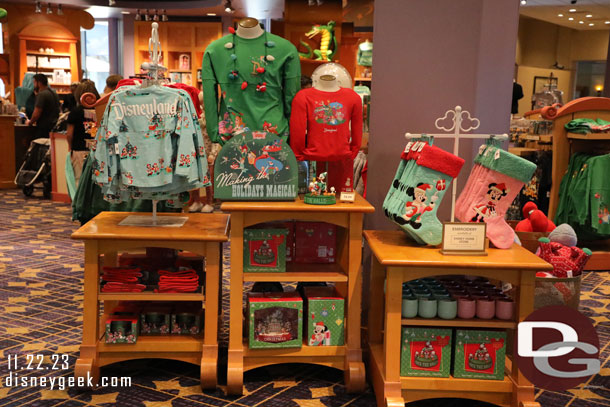 Some holiday merchandise