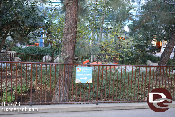 More signage for the Discovery Tower