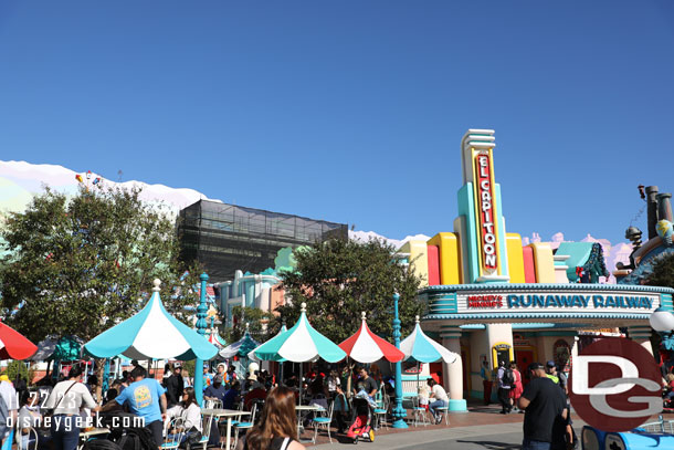 Work continues behind the El Capitoon