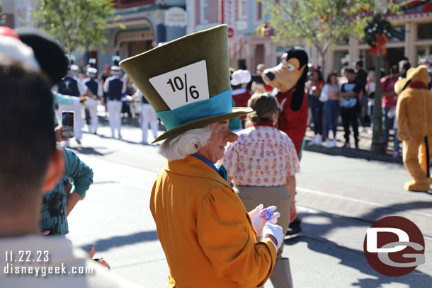 The Mad Hatter enjoying the procession