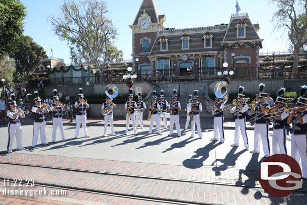 The Disneyland Band performing in Town Square