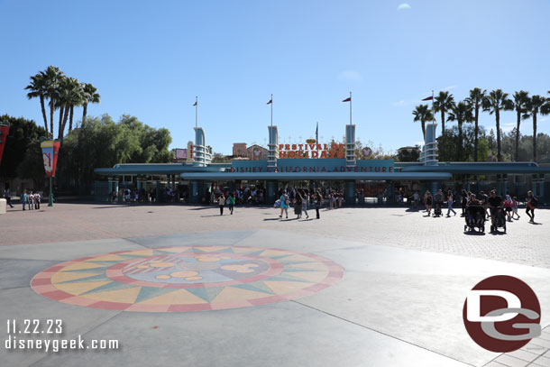 12:51pm - Making my way over to Disney California Adventure