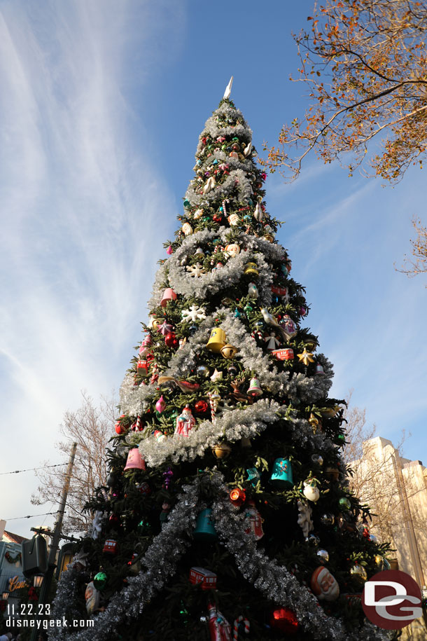 Buena Vista Street Christmas Tree