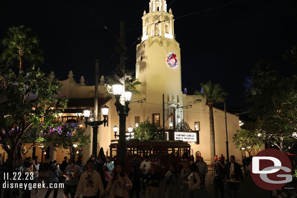 8:24pm - Returned to Disney California Adventure