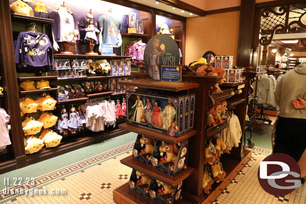 Walked through the Emporium on my way out.. here is a selection of Wish merchandise.