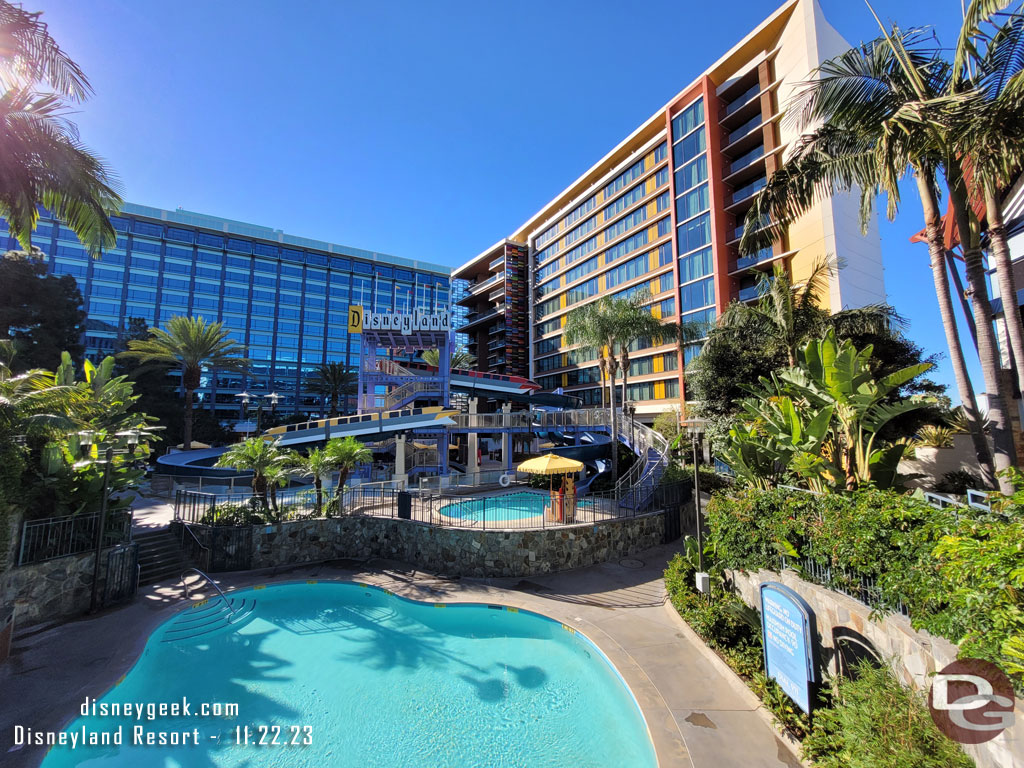 The pools have not opened yet today, it was still before 10am