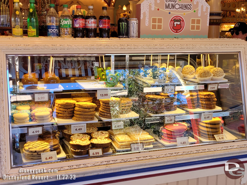 I had a request for a look at the holiday treats so took a stroll through Candy Palace on Main Street USA