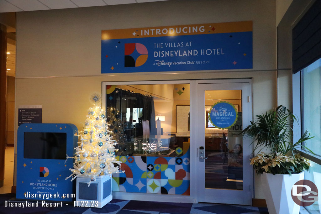 A smaller tree by the DVC sales office