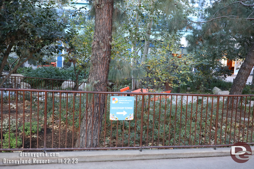 More signage for the Discovery Tower