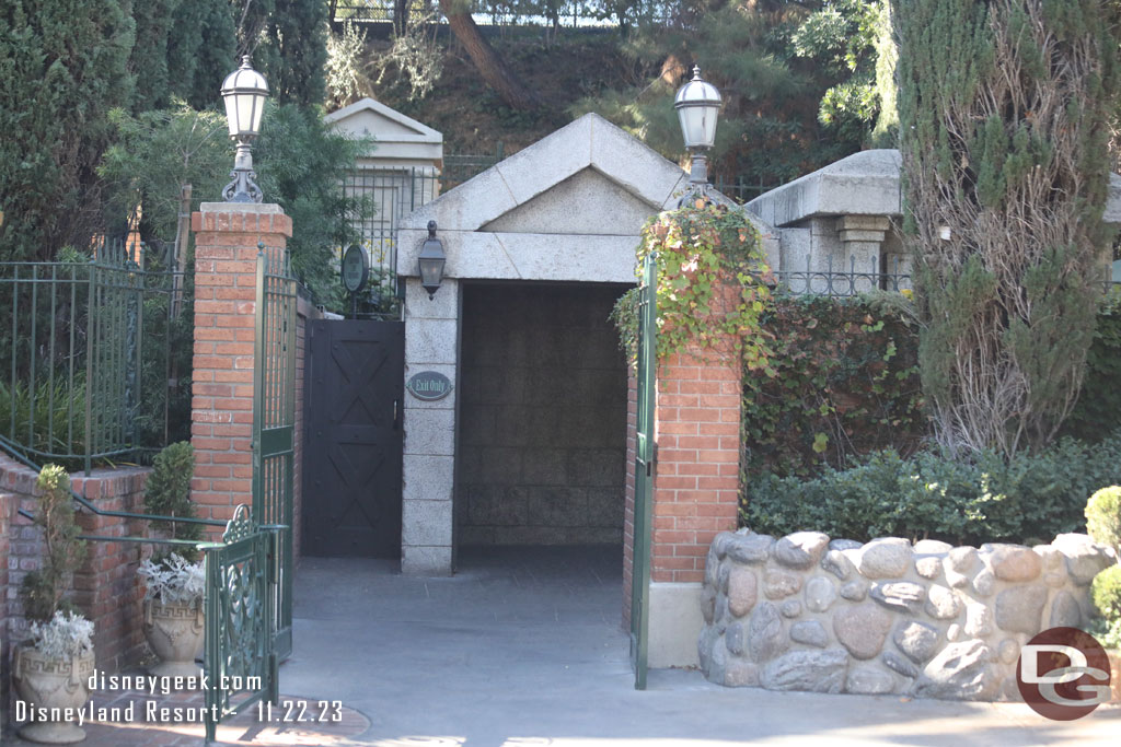 The current Haunted Mansion exit