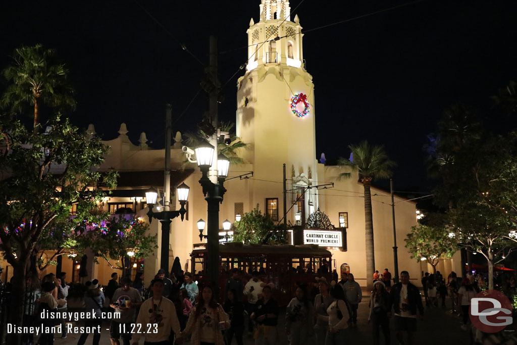 8:24pm - Returned to Disney California Adventure