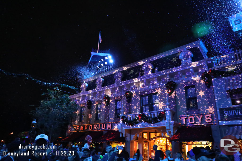 Snowfall on Main Street