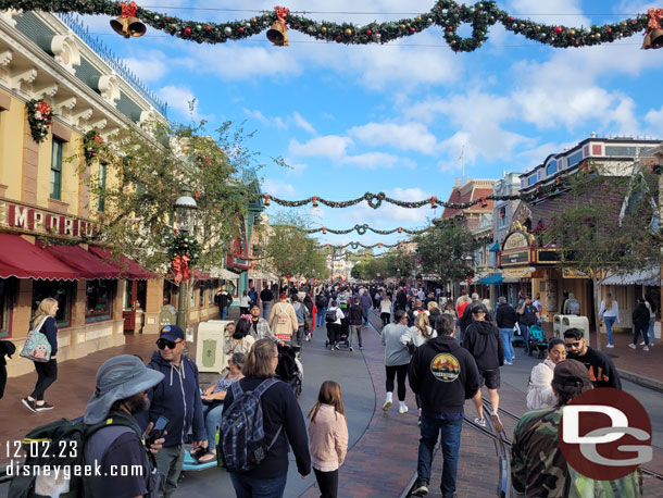 Main Street USA this morning