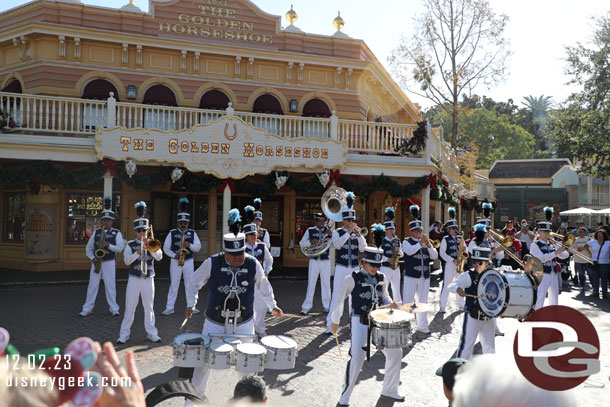 The Disneyland Band wrapping up their set in Frontierland