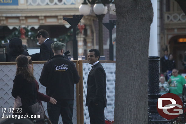 On the right is the new voice of Disneyland.  He was the voice for the Candlelight.  