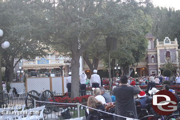 4:15pm - The Flag Retreat was silent tonight,  no recording.