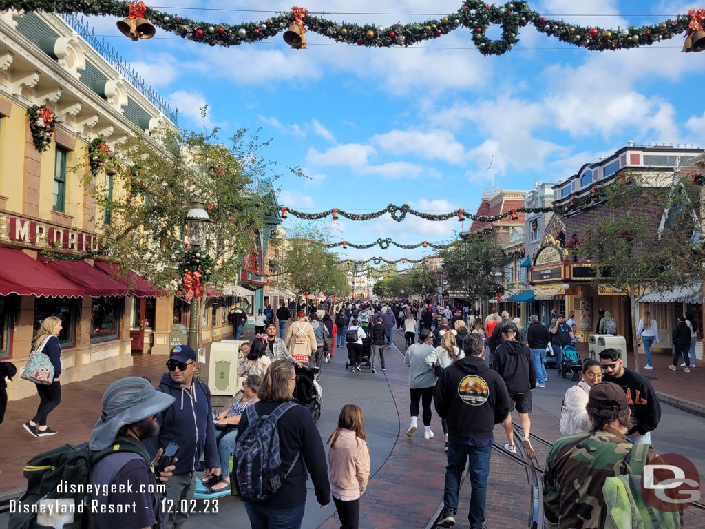 Main Street USA this morning