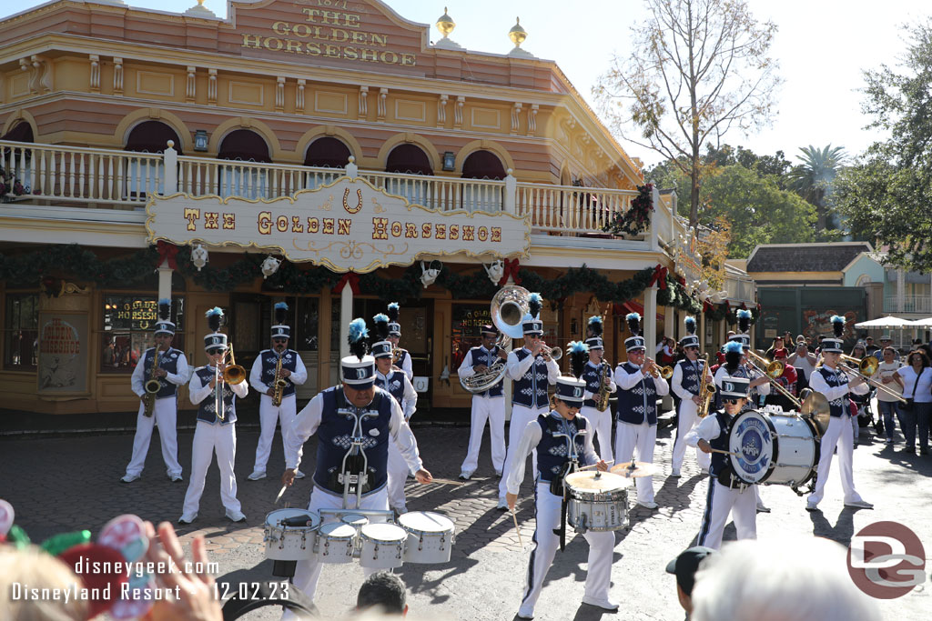 The Disneyland Band wrapping up their set in Frontierland