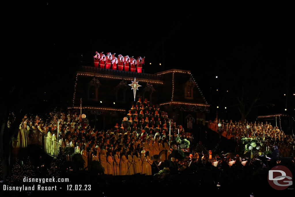 Showtime...  the moment the lights come on and the trumpets ring out with the full choir is always great!