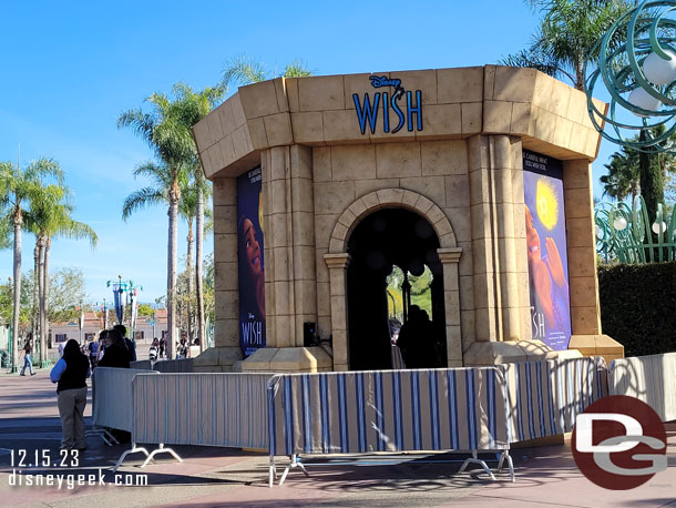 The Disney Hall of Wishes Experience was being set up in the Esplanade. Cast Member said it opens tomorrow.