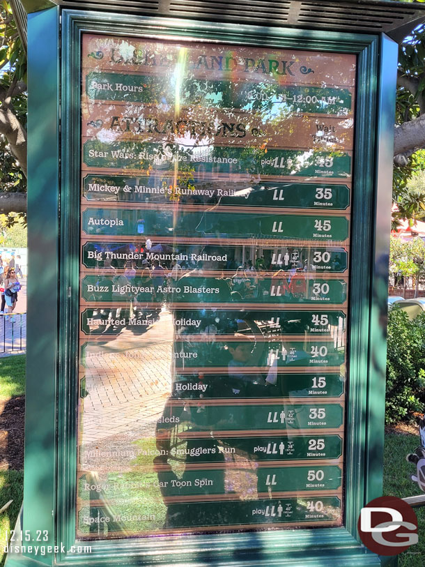 2:08 - Some Disneyland wait times