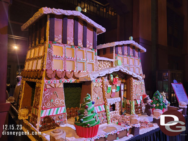 A quick look at the Gingerbread house while I was waiting.