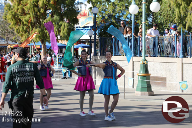 The 12:45pm Mickey's Happy Holidays Stepping Off