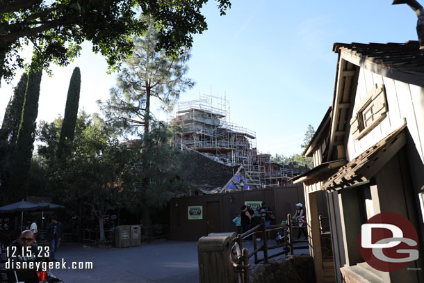 Tiana's Bayou Adventure continues to move along.