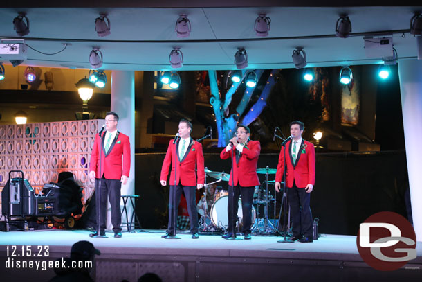 The MoonRays put on a Christmas concert in Downtown Disney