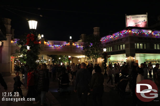 8:39pm - Returned to Disney California Adventure