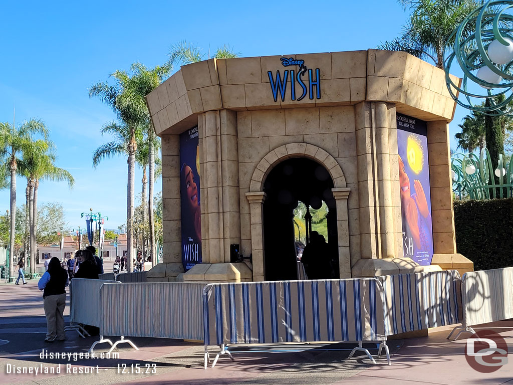 The Disney Hall of Wishes Experience was being set up in the Esplanade. Cast Member said it opens tomorrow.