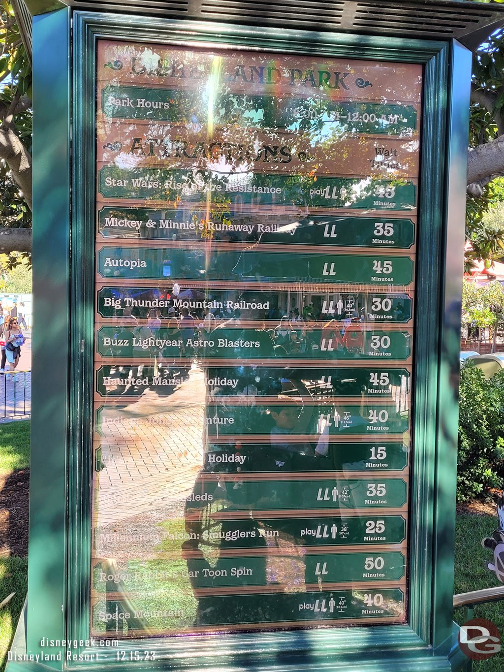 2:08 - Some Disneyland wait times